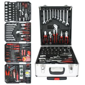 899pcs Home Repair Tool Set Kit, Toolbox Storage Case with 4 Drawers, General Household Tool Kit with Rolling Tool Box, Tool Set Kit for Maintena