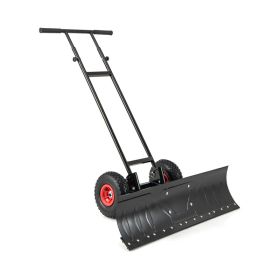 Snow Shovel with Wheels for Outdoor Driveway