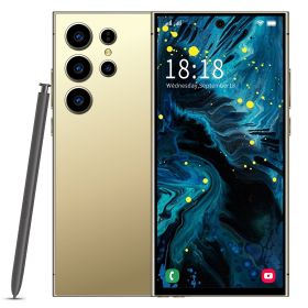 S24 Ultra Cell Phone 5G Unlocked Phone,Smartphone with Tool Pen, Android 14.0 Cell Phone 6GB+256GB Dual SIM Dual Standby OTG (Color: Gold)