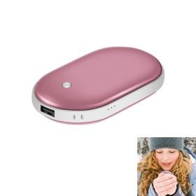 Portable Power Bank Rechargeable Pocket Warmer (Color: Rose Gold, Type: 5000mAh)
